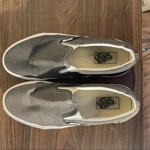 gray slip on vans M9.5 F11